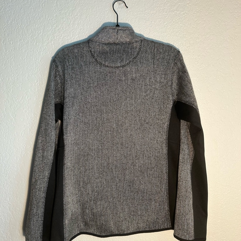Marc New York Andrew Marc Black White &Gray Printed Zip Up Size Large - Picture 3 of 3